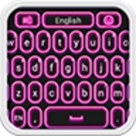 go keyboard pink glow android application logo